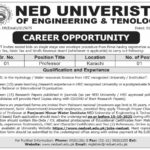 NED University Karachi Professor Jobs 2025 – Apply Online