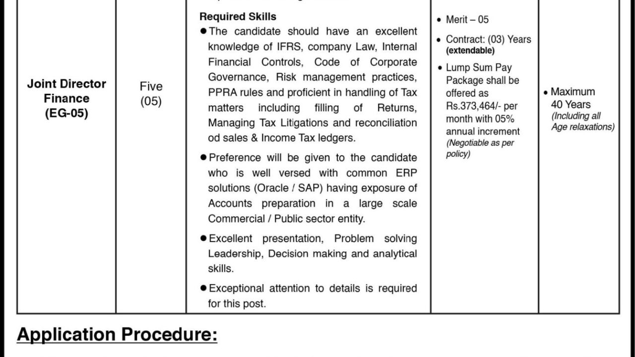 Pakistan Airports Authority (PAA) Jobs 2025 in Karachi – Apply for Joint Director Finance
