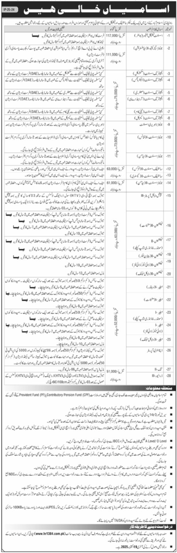 Public Sector Scientific & Technical Organization Jobs 2025 – Apply Online for Latest Government Vacancies in Islamabad