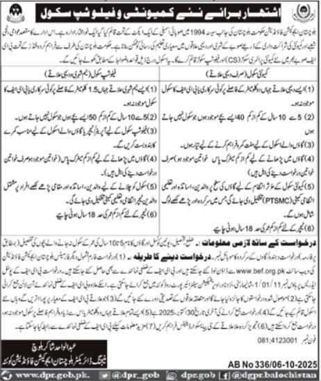 Balochistan Education Foundation Quetta Jobs 2025 | Fellowship Program Opportunities
