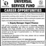 Universal Service Fund Islamabad Jobs 2025 – Apply Online for Management Positions