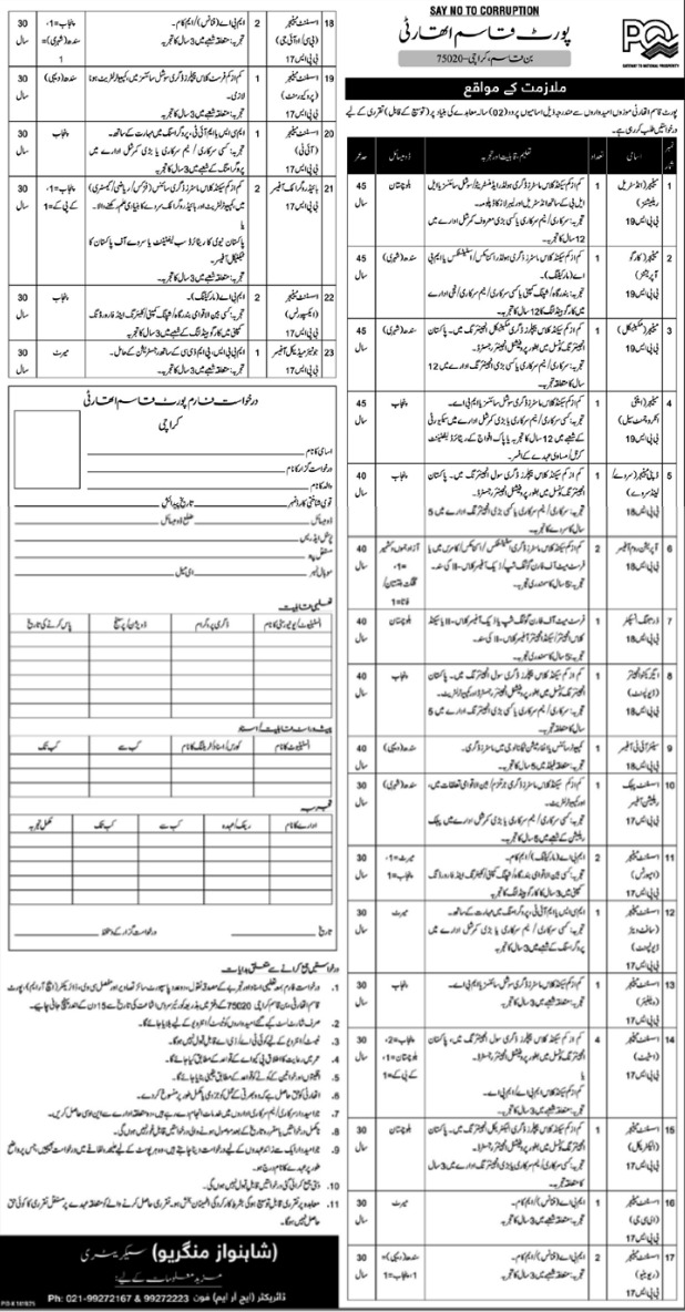 Port Qasim Authority (PQA) Latest Government Job Openings 2025 in Karachi – Apply Now