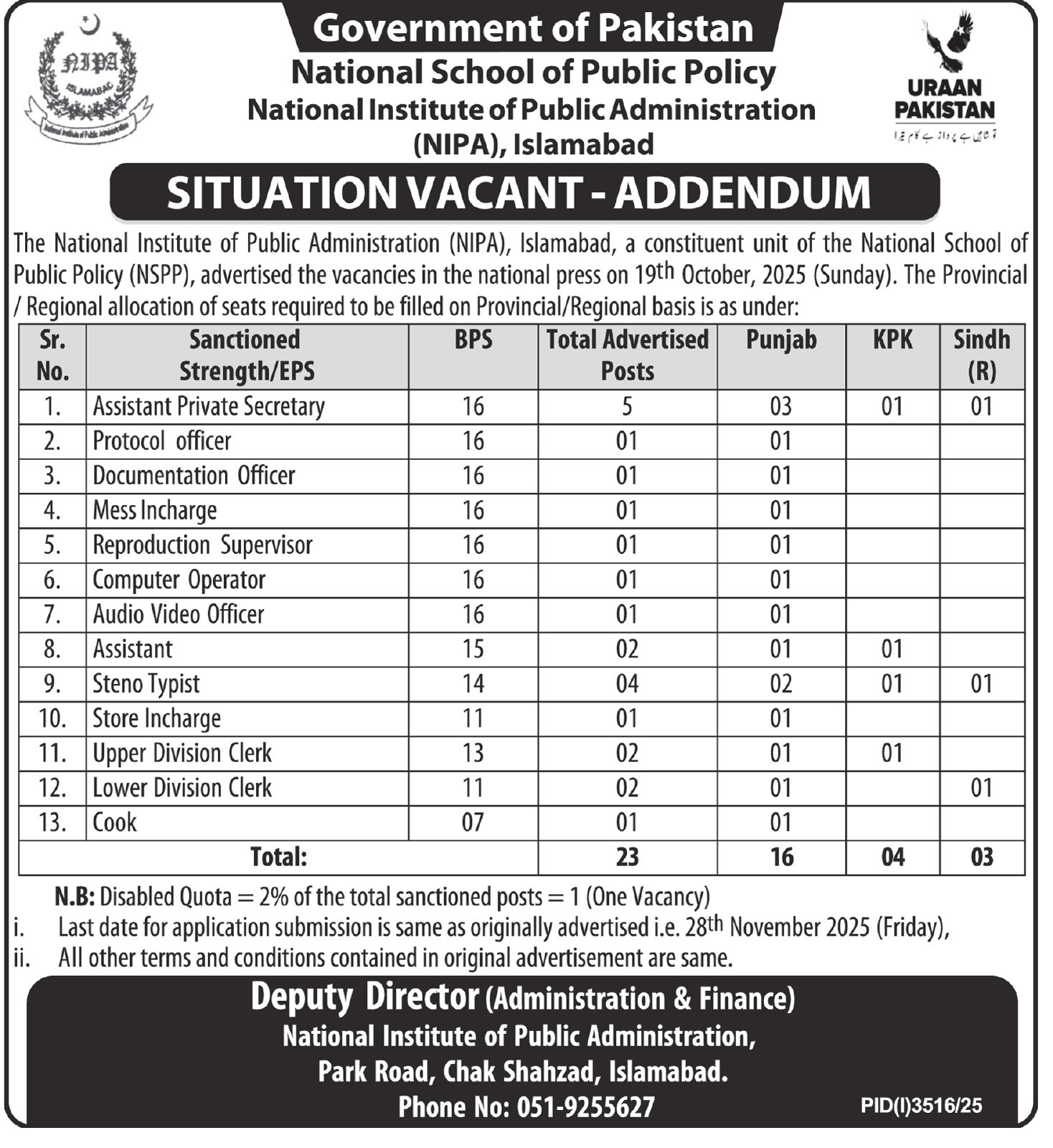 National School of Public Policy (NSPP) Jobs 2025 – Apply Now for Multiple Government Vacancies in Islamabad