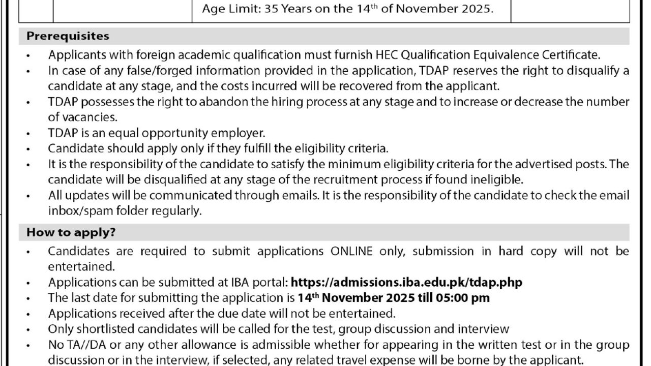 Institute of Business Administration (IBA) Karachi Jobs 2025 – Apply Now for Assistant Manager Post