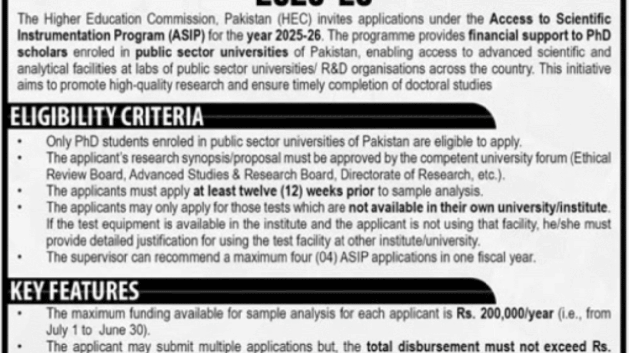 Higher Education Commission (HEC) Islamabad Job Openings 2025 – Apply Online