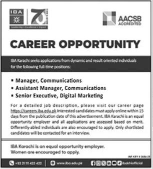 Institute of Business Administration (IBA) Karachi Jobs 2025 – Apply Online for Latest Government Vacancies