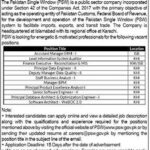 Pakistan Single Window (PSW) Islamabad Jobs 2025 – Multiple Management & IT Vacancies