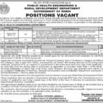 Public Health Engineering & Rural Development Department (PHE & RD) Karachi Jobs 2025 – Apply Now