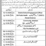Health Department Quetta Jobs 2025 – Community Mobilizer, DSEO & Vaccinator (Walk-in Interviews)