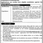 Punjab Industrial Estates (PIE) Lahore Jobs 2025 – Meter Inspector Vacancy