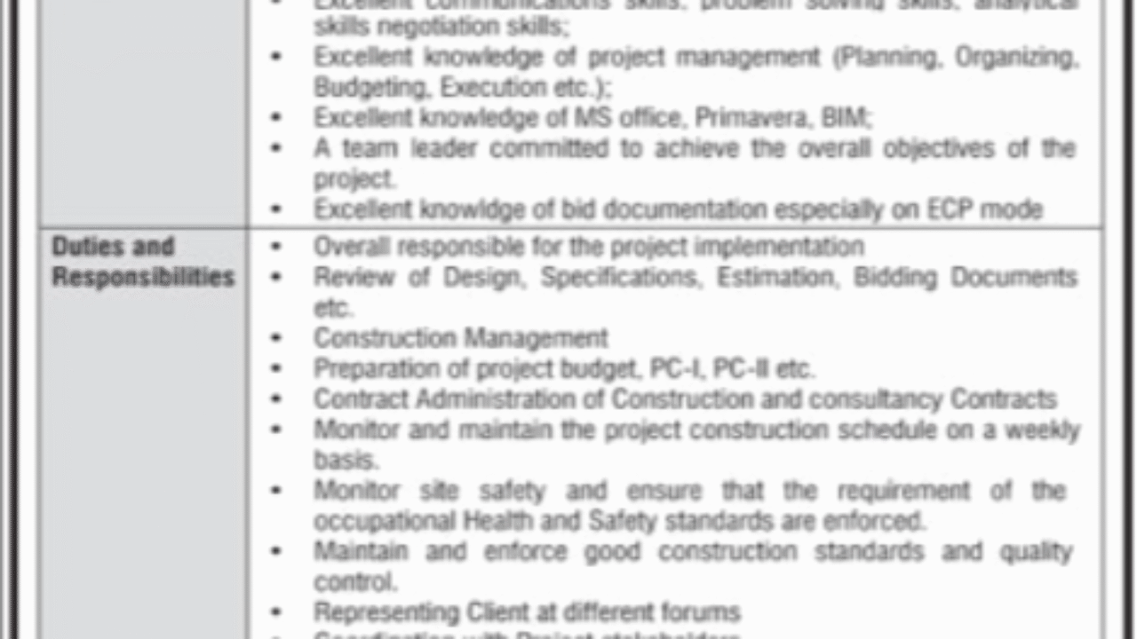 Capital Development Authority (CDA) Islamabad Jobs 2025 – Project Director Vacancy