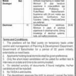 Planning & Development Department Quetta Jobs 2025 – Full Stack Developer & Mobile Developer Vacancies