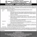 Government MBBS Jobs in Islamabad 2025 – NHSRC Chairman & Dean Positions