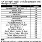 Pakistan Single Window (PSW) Jobs 2025 – Management & IT Positions in Islamabad
