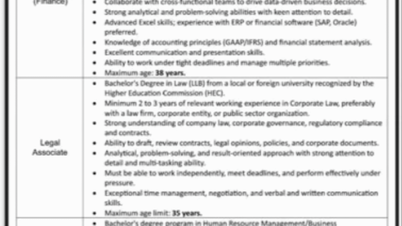 Public Sector Company Jobs 2025 – Latest Management Vacancies in Karachi