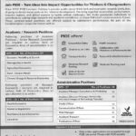 PIDE Islamabad Latest Management Jobs 2025 – Apply Online