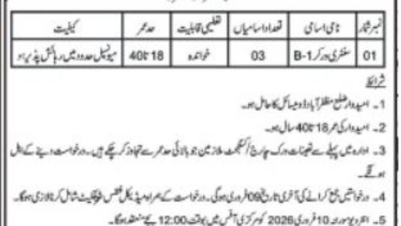 Municipal Corporation Sanitary Worker Jobs in Muzaffarabad 2026 – Apply Now