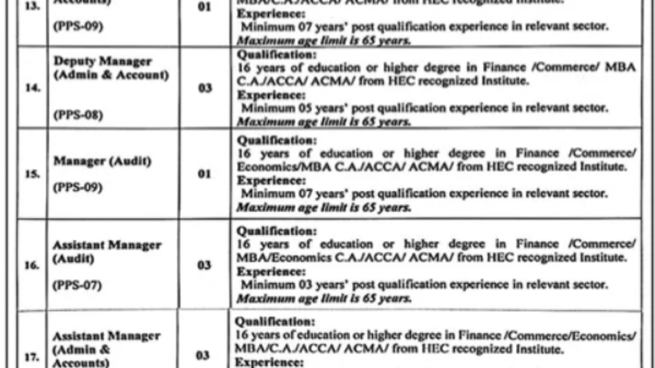 Program Management Unit (PMU) Government Jobs in Lahore 2026 – Apply Before 08 February